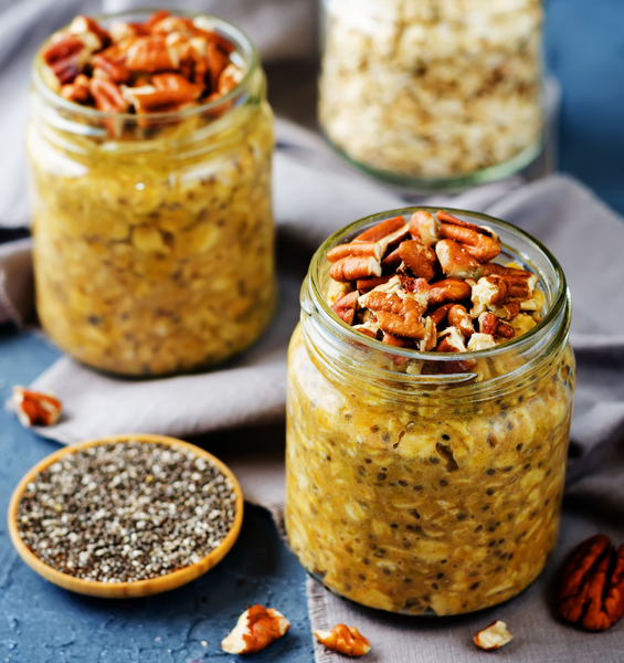 Overnight Pumpkin Chia Protein Pudding