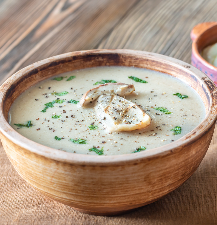 Creamy Mushroom and Barley Soup