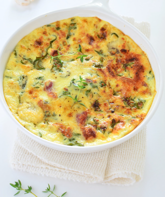 Spicy Sausage & Kale Frittata