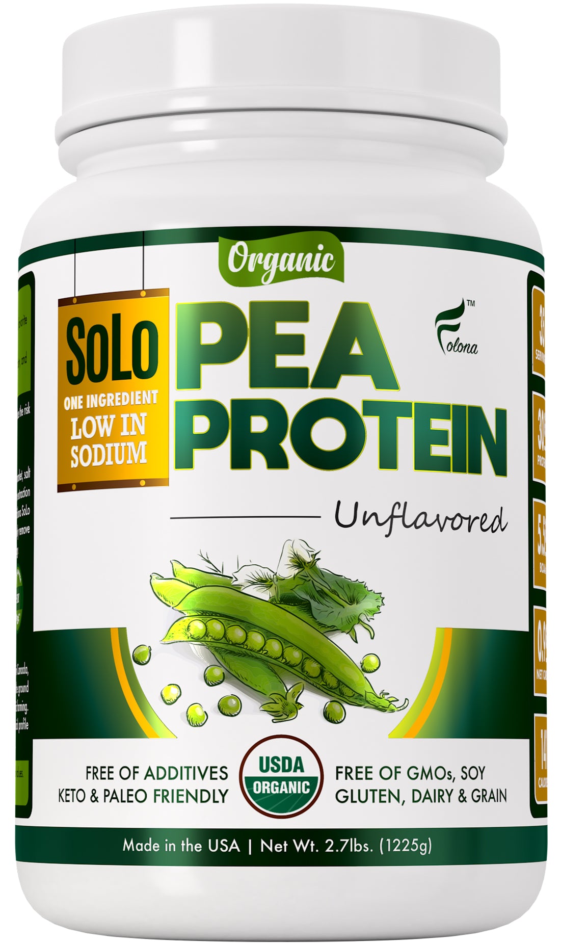 Organic SoLo Pea Protein Powder