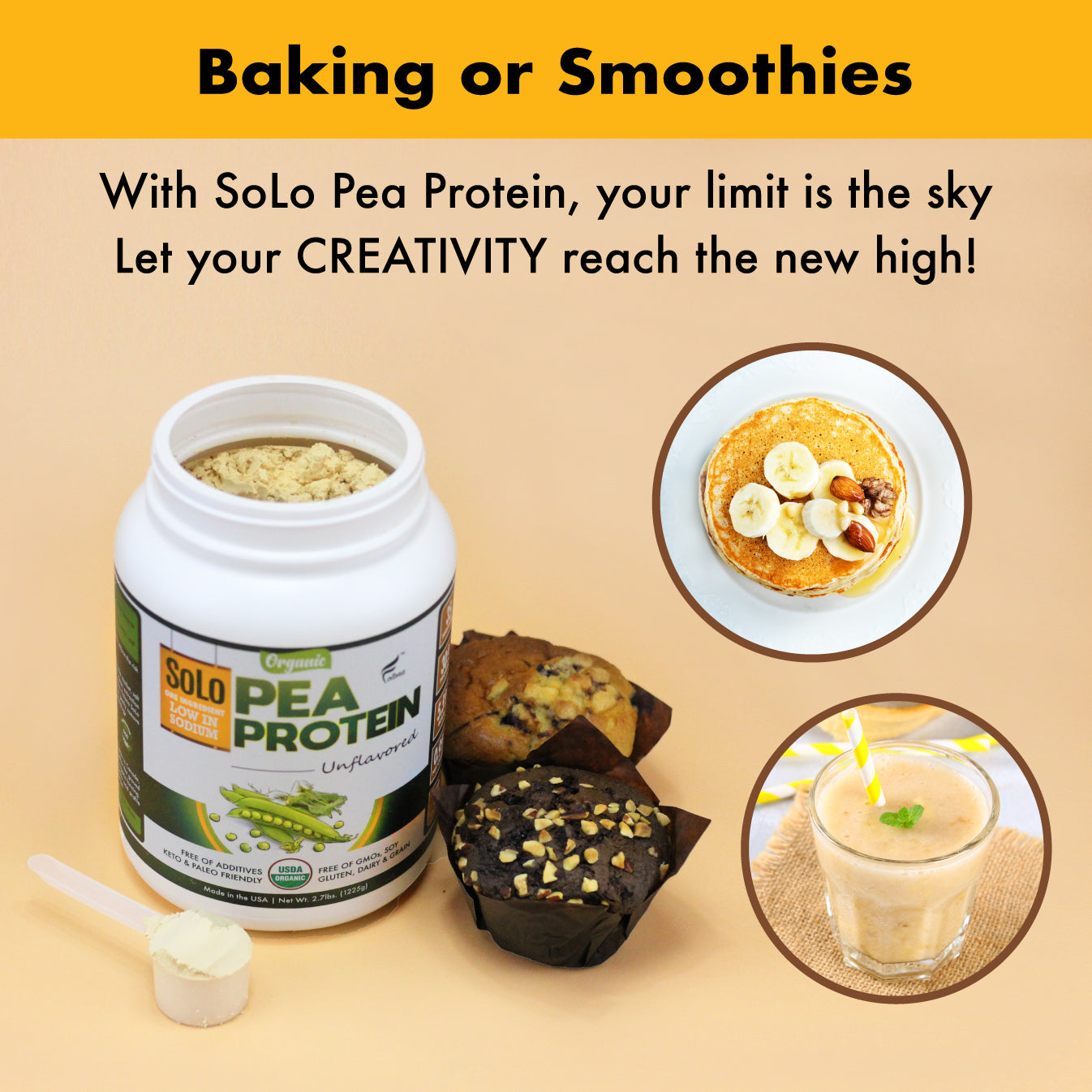 Organic SoLo Pea Protein Powder